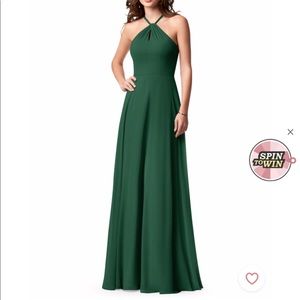 Azazie Dark Green Genevieve Bridesmaids Dress